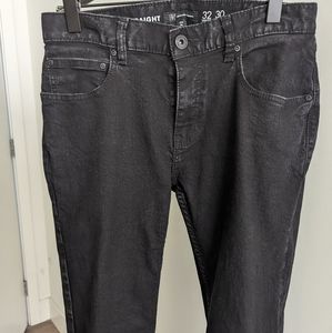 INC International Concepts Slim Straight Black Jeans (32x30)